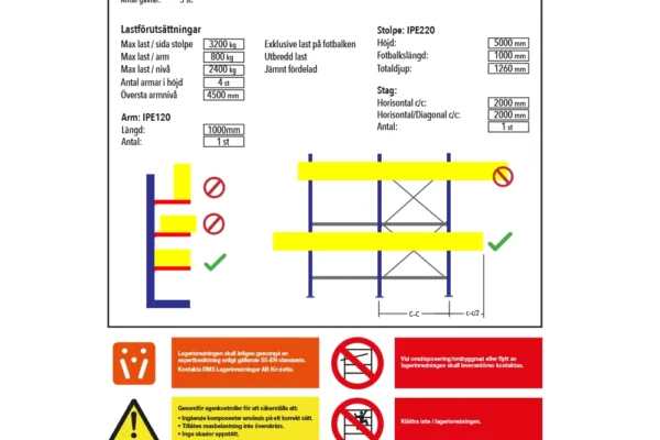 belastningsskylt-stående