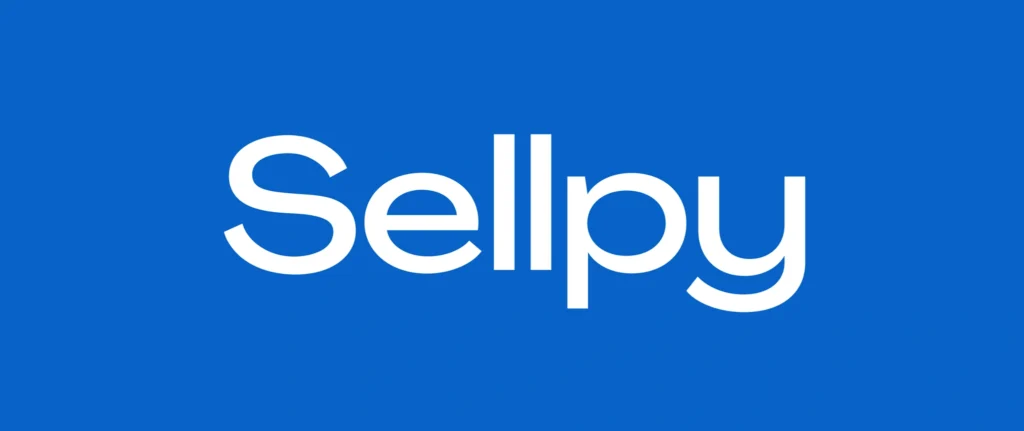 sellpy sellpy vit blå logga.